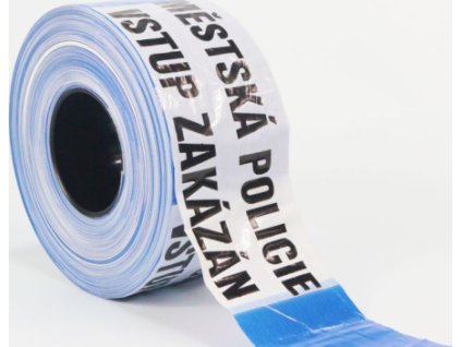 Ohraničovací páska MĚSTSKÁ POLICIE - VSTUP ZAKÁZÁN (Verze 80 mm x 500 m - Kód: 13988)