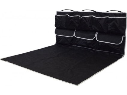 Ochranná deka a organizér do kufru s praktickými úložnými kapsami (Varianty Ochranná deka do kufru s kapsami, rozměry: 110 x 100 x 50 cm, Kód: 25723)