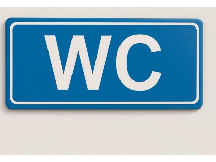 WC - označení toalety (Verze Samolepka 190 x 90 mm tl. 0.1 mm - Kód: 02443)