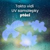 UV siluety proti narážení ptáků na okna (Verze Silueta dravce, 9 ks na Archu / Samolepka 297 x 420 mm (A3) tl. 0.1 mm - Kód: 16238)