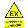 Nebezpečí výbuchu (Verze Plast 210 x 297 mm (A4) tl. 0.5 mm - Kód: 00420)