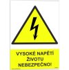 Vysoké napětí, životu nebezpečno! (Verze Plast 210 x 297 mm (A4) tl. 0.5 mm - Kód: 01426)