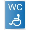 WC pro invalidy (Verze Samolepka 105 x 148 mm (A6) tl. 0.1 mm - Kód: 03215)