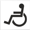 Invalida - vozíčkář - symbol symbol (Verze Samolepka 92 x 92 mm tl. 0.1 mm - Kód: 03248)