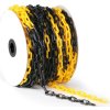 Plastový řetěz pro ohraničení žlutočerný (Verze 1 m žlutočerný, velikost oka 50 x 26 mm, ⌀ 8 mm - Kód: 16918)