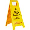 Výstražný stojan "Pozor kluzká podlaha" druhé jakosti CZ/AJ - plně funkční - výjimečná cena! (Varianty Výstražný stojan, poškozený, CZ/AJ, Kód: 27755)