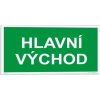 Hlavní východ (Verze Plast 200 x 100 mm tl. 1.1 mm - fotoluminiscenční - Kód: 08947)