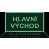 Hlavní východ (Verze Plast 200 x 100 mm tl. 1.1 mm - fotoluminiscenční - Kód: 08947)