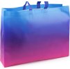 Taška z laminované netkané textilie duhová 46x36 cm (Balení 1 ks, Varianta pink modrá)