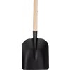 Lopata S504B.WH 7130, černá, 280x235 mm, dřevěná násada