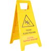 Výstražný stojan Pozor kluzká podlaha, áčko (Varianty Výstražný stojan (áčko), bez potisku, Kód: 04205)