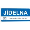 Jídelna - dobrou chuť (Verze Samolepka 190 x 90 mm tl. 0.1 mm - Kód: 10898)