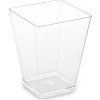 Fingerfood kelímek (PS) hranatý čirý 58 x 58 x 76 mm 160ml [20 ks]