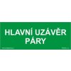 Hlavní uzávěr páry (Verze Samolepka 210 x 80 mm tl. 0.1 mm - Kód: 01223)