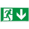 Únikový východ (nad dveře) (Verze Plast 200 x 100 mm tl. 1.1 mm - fotoluminiscenční - Kód: 00543)