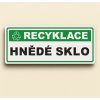 Recyklace  Hnědé sklo (Verze Samolepka 290 x 100 mm tl. 0.1 mm - Kód: 14112)