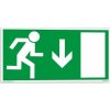 Únikový východ (nad dveře) (Verze Plast 200 x 100 mm tl. 1.1 mm - fotoluminiscenční - Kód: 00053)