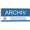 Archiv (Verze Samolepka 190 x 90 mm tl. 0.1 mm - Kód: 02017)