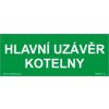 Hlavní uzávěr kotelny (Verze Plast 210 x 80 mm tl. 0.5 mm - Kód: 05569)