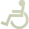 Samolepící fotoluminiscenční označení WC - vozíčkář (Varianty Samolepící fotoluminiscenční označení WC vozíčkář (140 x 135 mm) - kód: 24593)