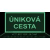 Úniková cesta (Verze Plast 200 x 100 mm tl. 1.1 mm - fotoluminiscenční - Kód: 08955)