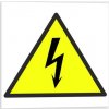 Pozor el. napětí - symbol (Verze Samolepka 210 x 210 mm tl. 0.1 mm - Kód: 03231)