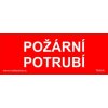 Požární potrubí (Verze Samolepka 210 x 80 mm tl. 0.1 mm - Kód: 05512)