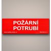 Požární potrubí (Verze Samolepka 210 x 80 mm tl. 0.1 mm - Kód: 05512)