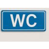 WC - označení toalety (Verze Samolepka 190 x 90 mm tl. 0.1 mm - Kód: 02443)