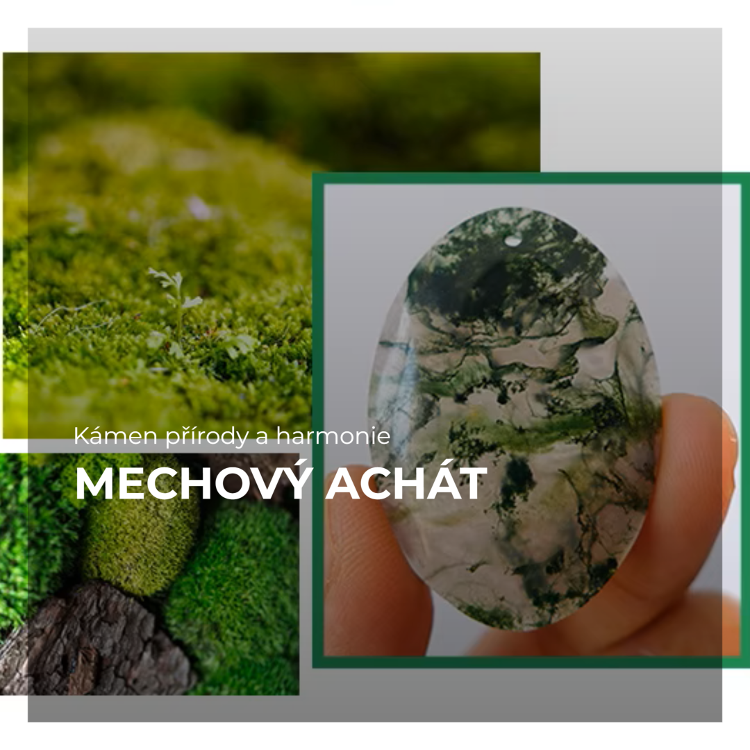 Mechový achát – Kámen přírody a harmonie ve šperkařství