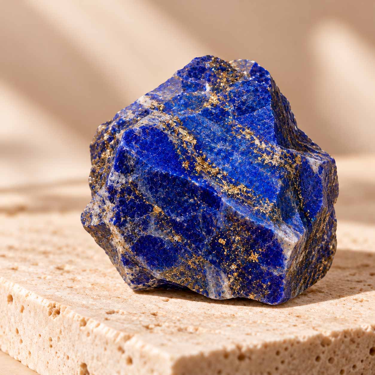 Přírodní lapis lazuli – modrý minerál