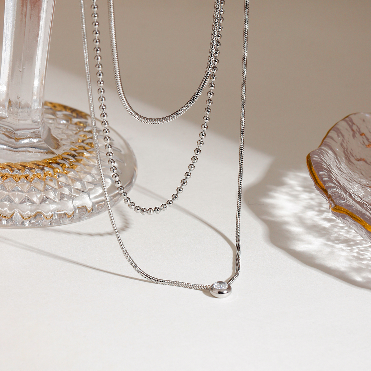 Elenys Trinity 3v1 náhrdelník délky a vrstvy