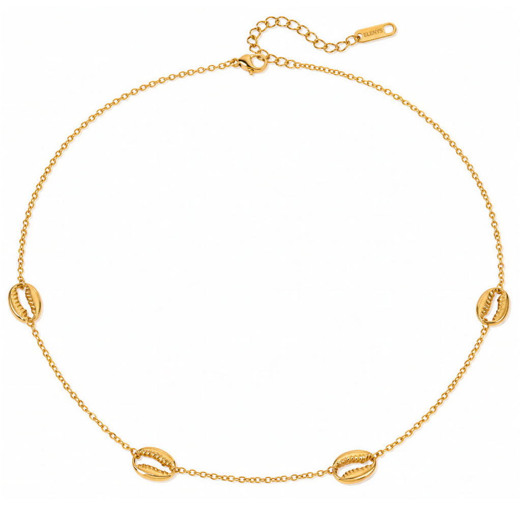 ELENYS Cauri – pozlacený náhrdelník 18K žluté zlato Délka: 38+5 cm / max. 43 cm
