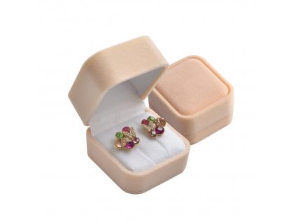 semisova darkova krabicka na snubni prsteny kremova 057164 or