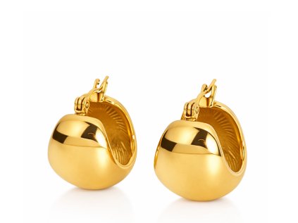 ELENYS Bold  pozlacené náušnice 18K žluté zlato