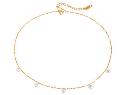 ELENYS Sparkle  pozlacený náhrdelník 18K žluté zlato