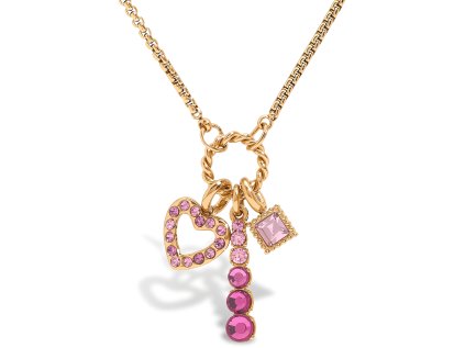 ELENYS Blush  pozlacený náhrdelník 18K žluté zlato