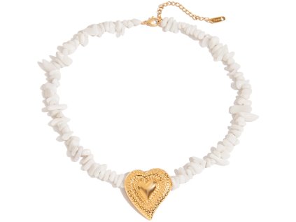 ELENYS Heart  pozlacený náhrdelník 18K žluté zlato