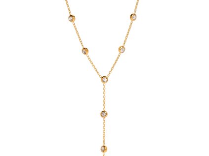 ELENYS Flow  pozlacený náhrdelník 18K žluté zlato