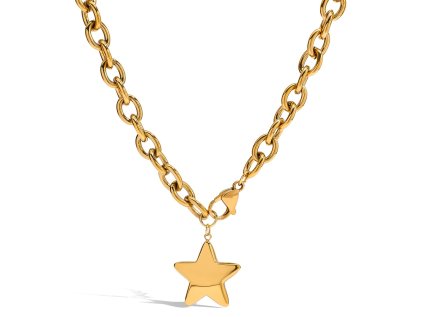 ELENYS Nova  pozlacený náhrdelník 18K žluté zlato