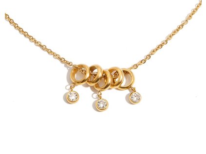 ELENYS Aura  pozlacený náhrdelník 18K žluté zlato