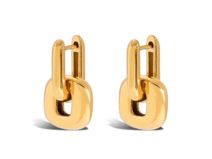 ELENYS Iconic – pozlacené náušnice 18K žluté zlato