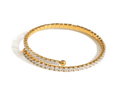 ELENYS Lumina  pozlacený náramek 18K žluté zlato