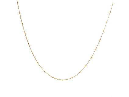 ELENYS Beads Chain  pozlacený náhrdelník 18K žluté zlato
