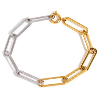 ELENYS Duo Chain  pozlacený náramek 18K žluté zlato