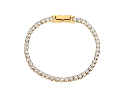 ELENYS Tennis 3 mm  pozlacený náramek 18K žluté zlato