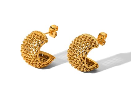 ELENYS Gloria  pozlacené náušnice 18K žluté zlato