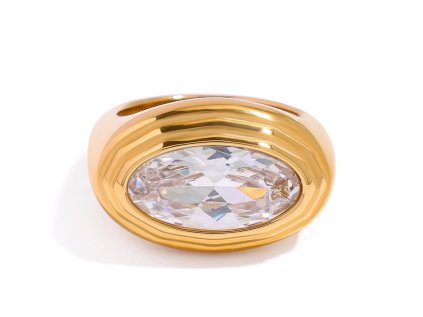 ELENYS Imperial  pozlacený prsten 18K žluté zlato