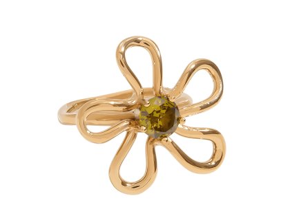 ELENYS Bloom  pozlacený prsten 18K žluté zlato