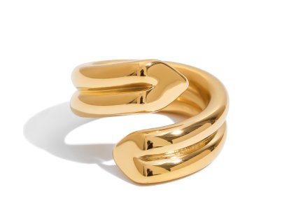 ELENYS Aurea  pozlacený prsten 18K žluté zlato
